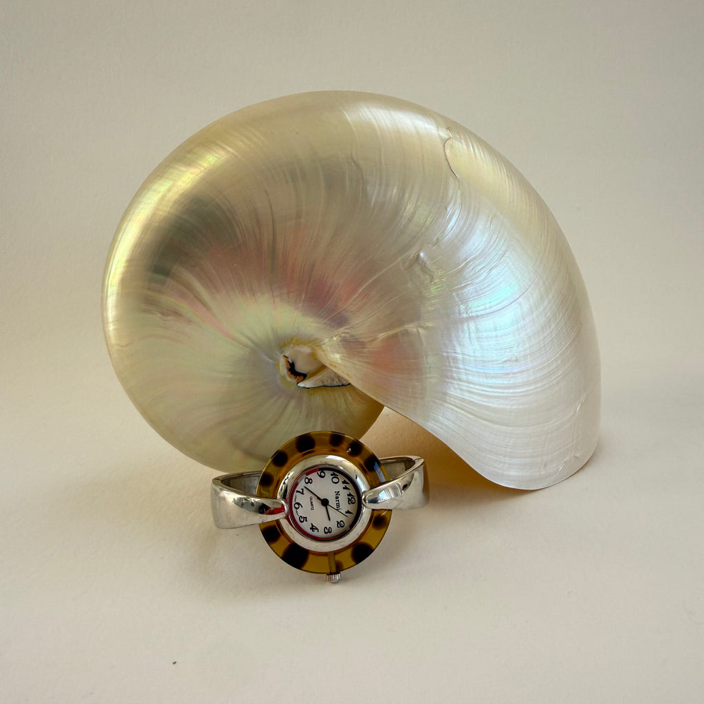 TORTOISE CUFF WATCH