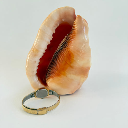 GOLD OVAL WRIST WATCH