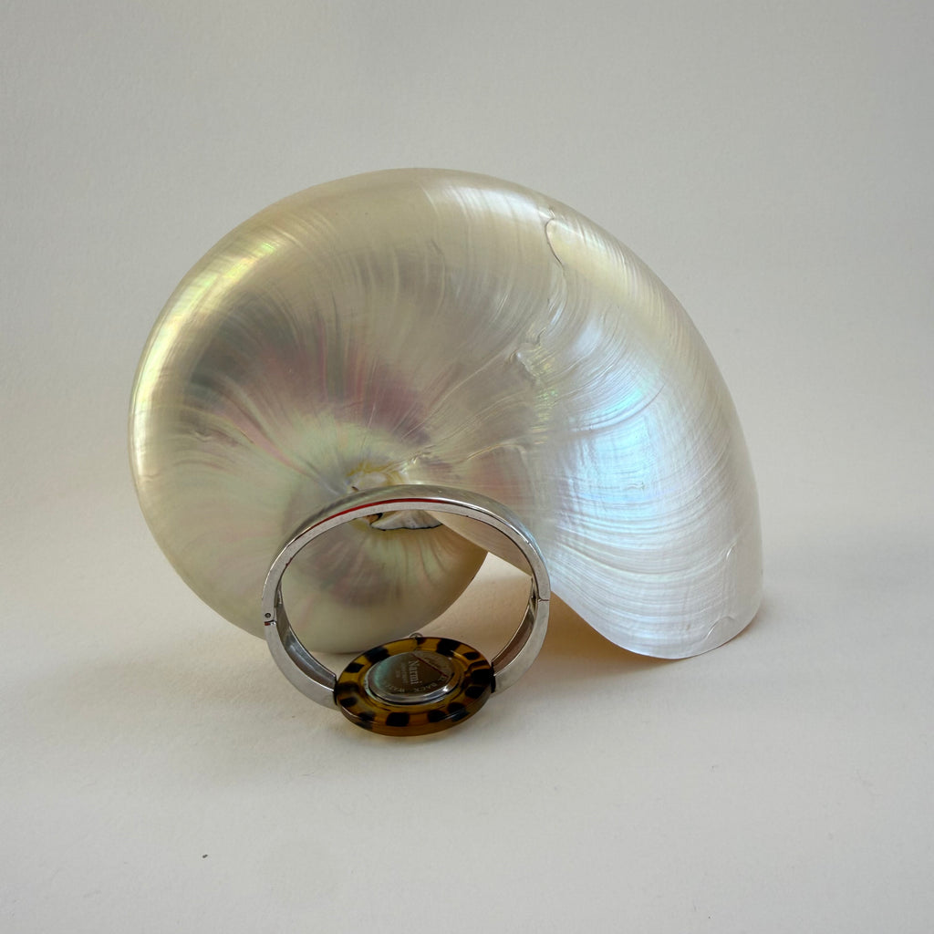 TORTOISE CUFF WATCH