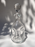 ABSTRACT SCULPTURAL VINTAGE GLASS DECANTER