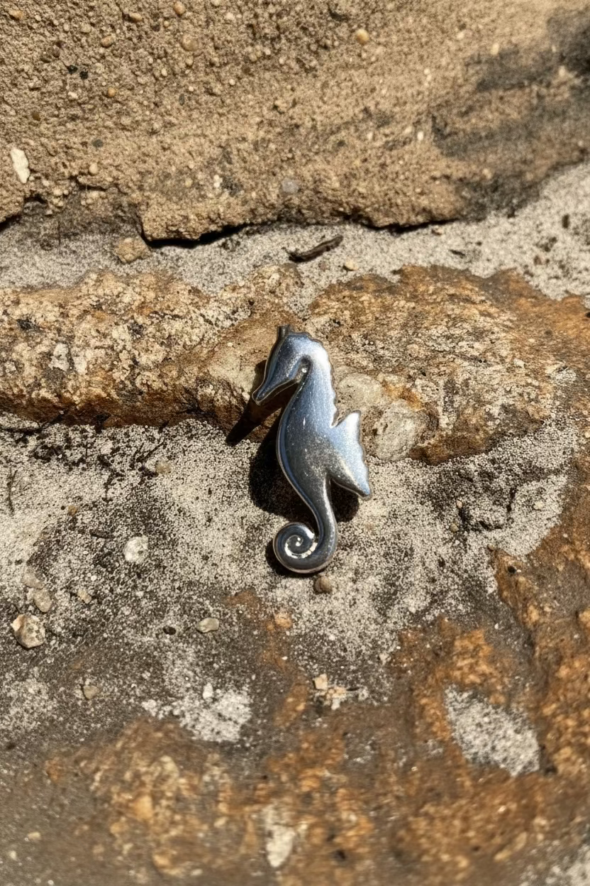 VINTAGE SILVER PLATED SEA HORSE