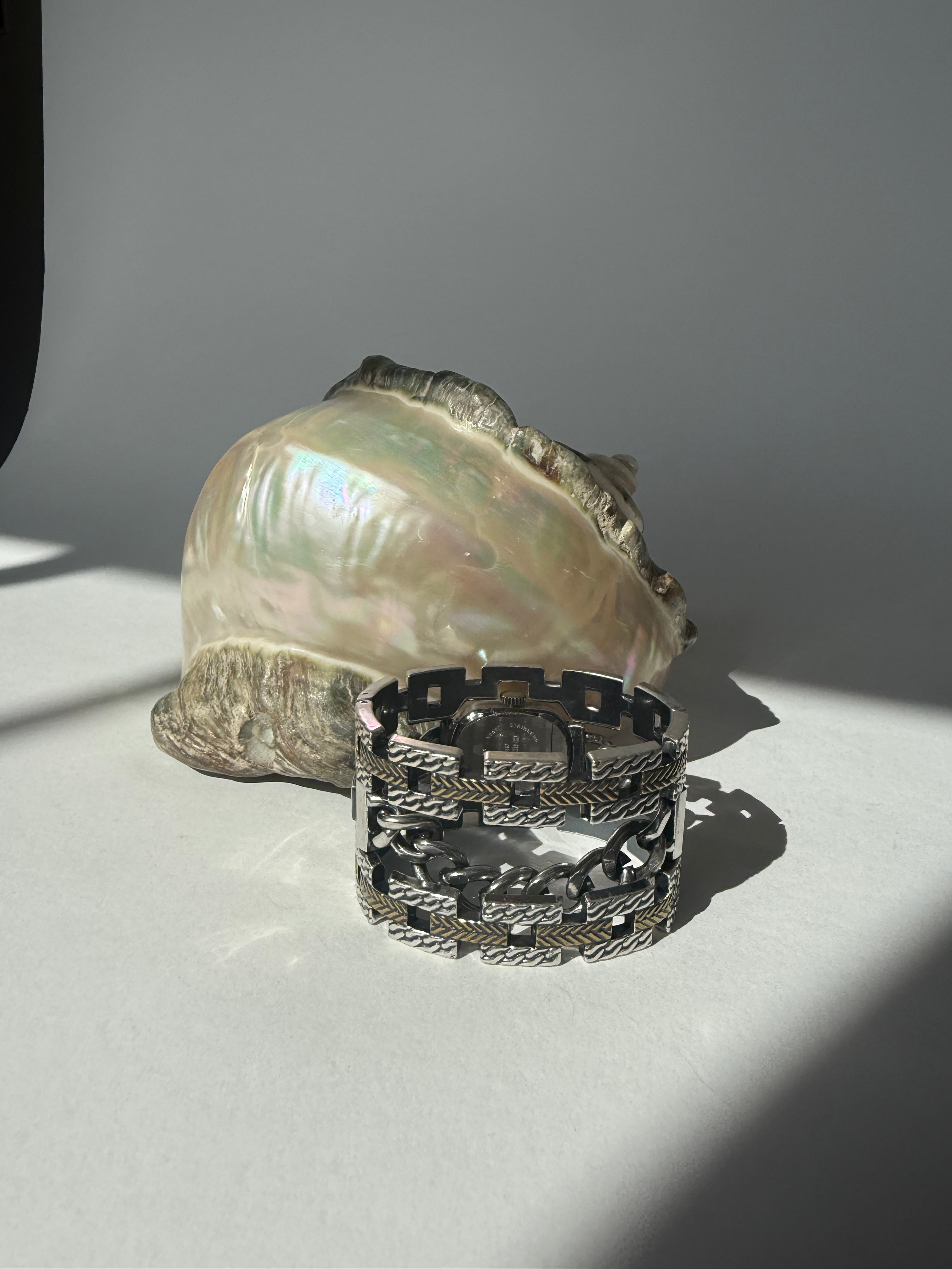 WESTERN CHAIN BANGLE WATCH