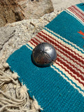 VINTAGE SILVER SAND-DOLLAR CIRCULAR BROOCH PIN