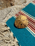 GOLD SAND DOLLAR BROOCH PIN